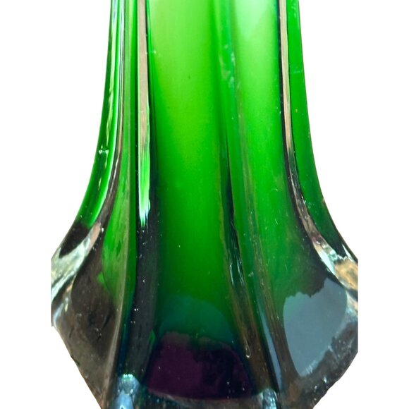 Jack‎ in the Pulpit Vase 11 1-2” Tall Green, Red and White - Picture 7 of 8